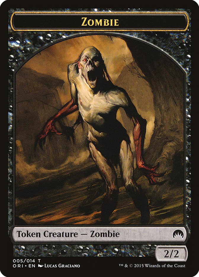 Zombie Token [Magic Origins Tokens] | Good Games Modbury