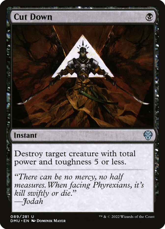 Cut Down 89/281 (Dominaria United)  - Foil | Good Games Modbury