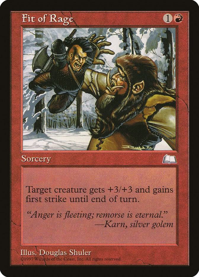 Fit of Rage 102/167 (Weatherlight)  | Good Games Modbury