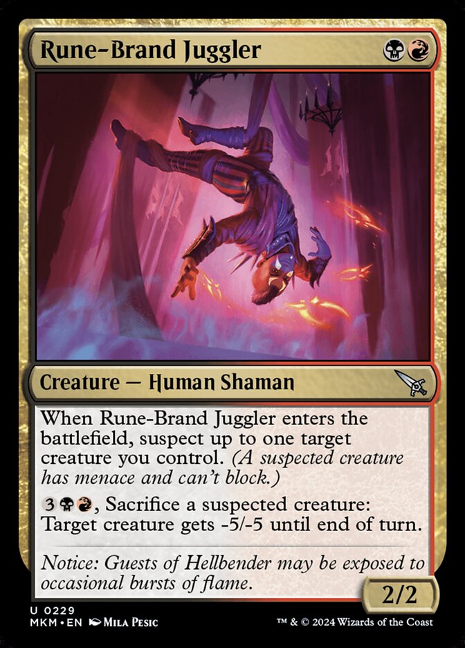Rune-Brand Juggler 229/286 (Murders at Karlov Manor)  - Foil | Good Games Modbury