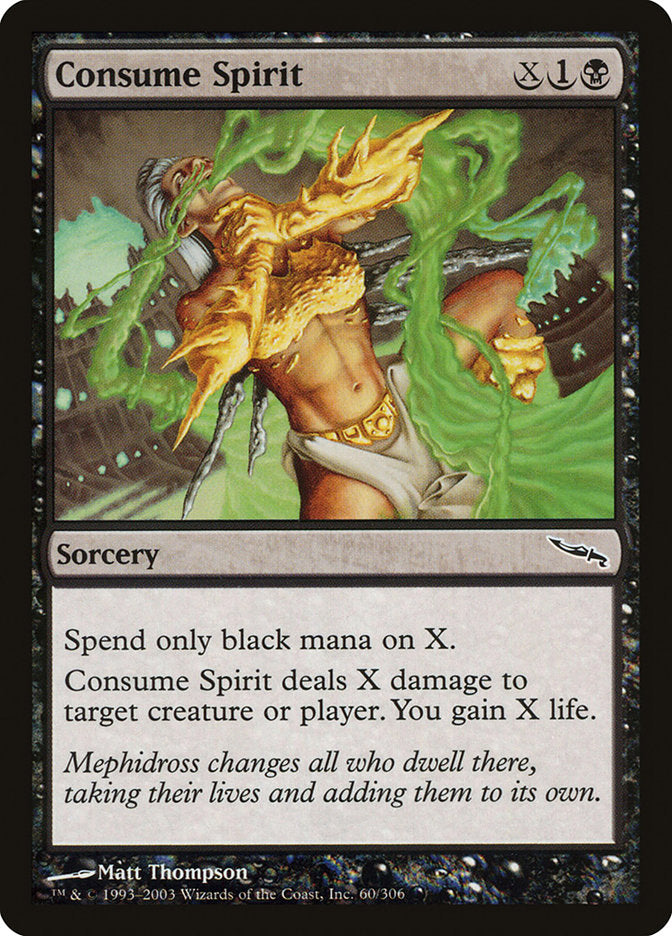 Consume Spirit [Mirrodin] | Good Games Modbury