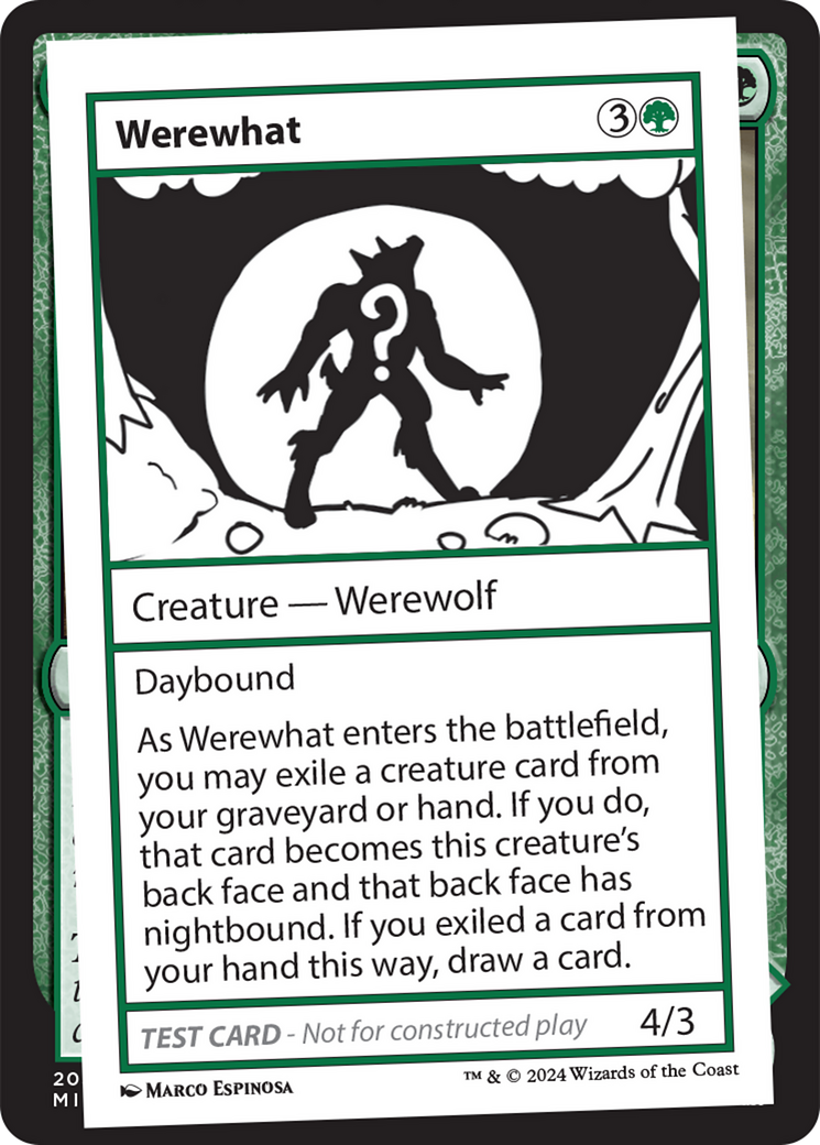 Werewhat [Mystery Booster 2 Playtest Cards] | Good Games Modbury