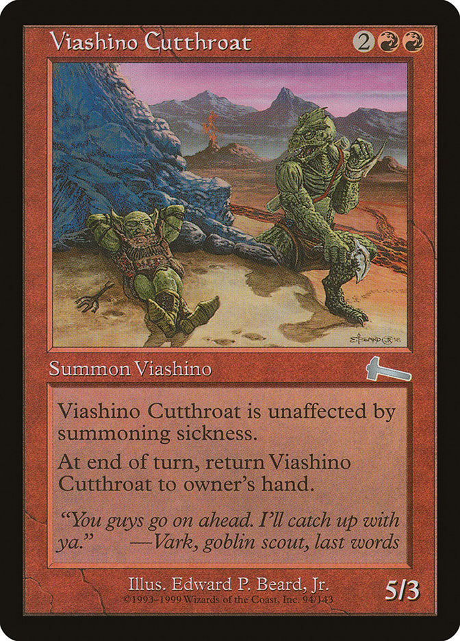 Viashino Cutthroat 94/143 (Urza's Legacy)  - Foil | Good Games Modbury