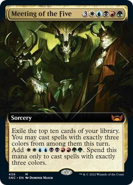 Meeting of the Five Extended Art 436/281 (Streets of New Capenna)  | Good Games Modbury