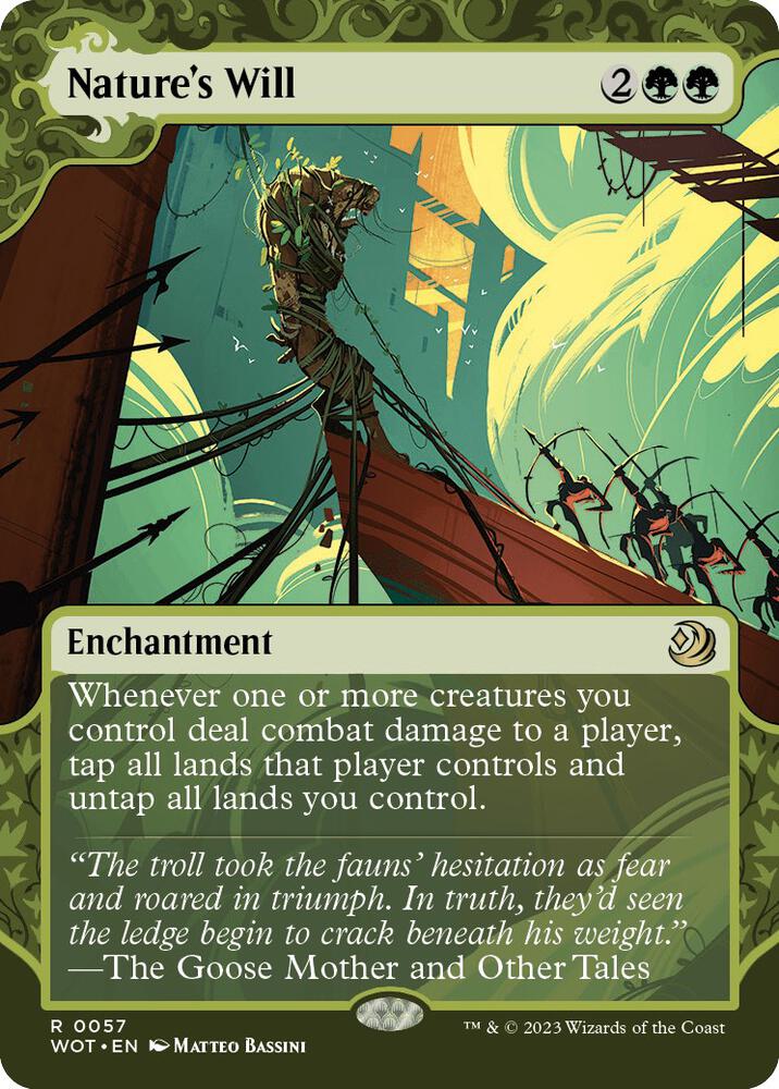 Nature's Will 57 (Wilds of Eldraine: Enchanting Tales)  - Showcase | Good Games Modbury