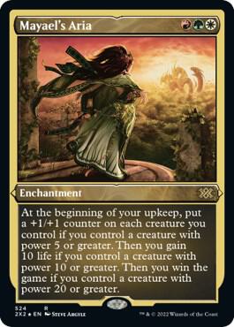 Mayaels Aria Foil Etched 524 (Double Masters 2022)  - Foil | Good Games Modbury