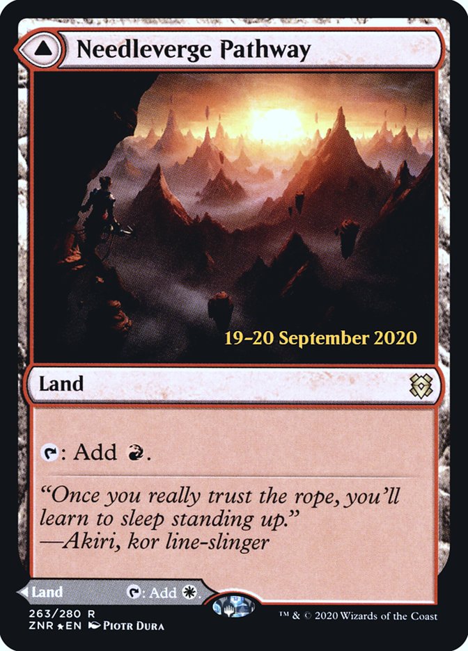 Needleverge Pathway // Pillarverge Pathway 263s/169 (Prerelease Cards)  - Foil | Good Games Modbury