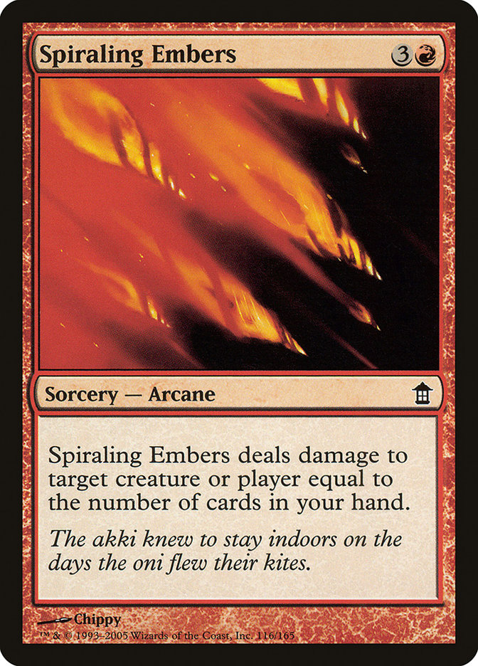 Spiraling Embers [Saviors of Kamigawa] | Good Games Modbury