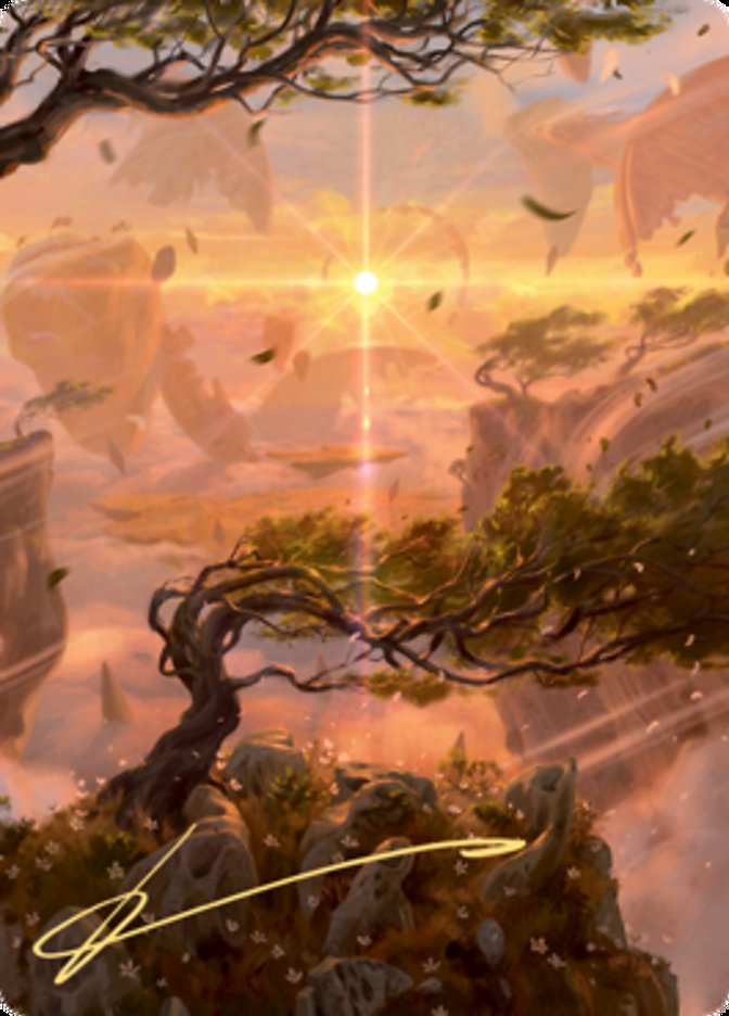 Windswept Heath Art Card (Gold-Stamped Signature) [Zendikar Rising Art Series] | Good Games Modbury