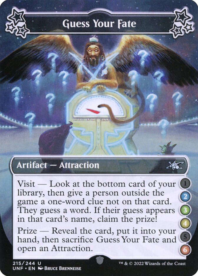 Guess Your Fate 215a/244 (Unfinity)  - Foil | Good Games Modbury