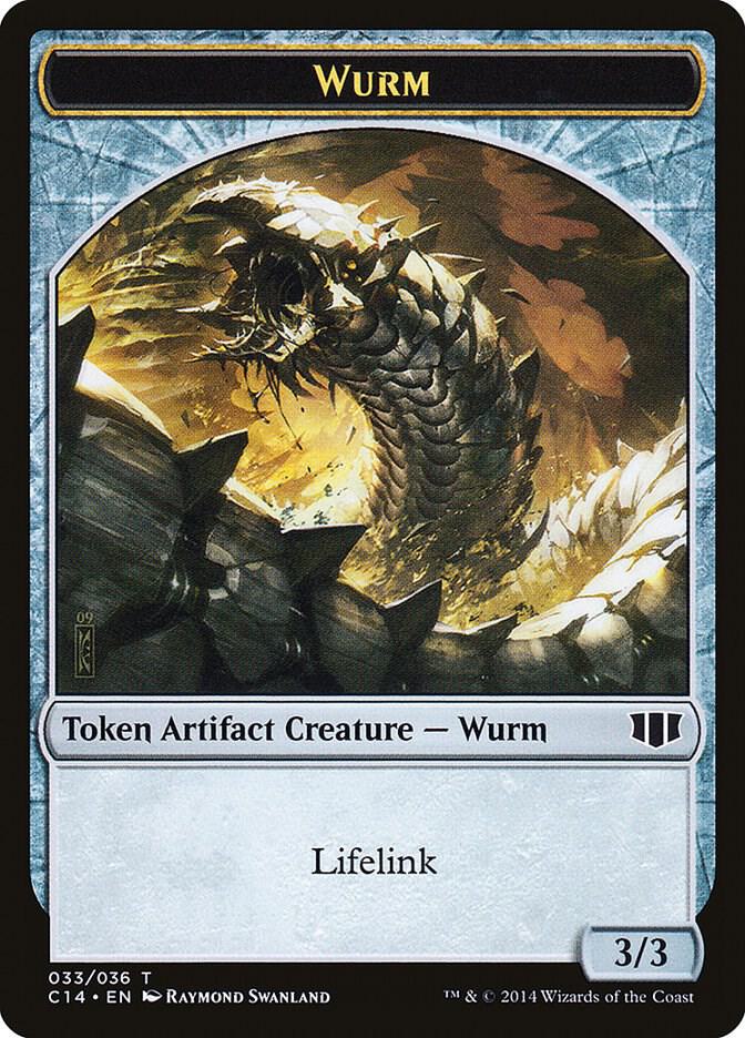 Wurm 033 Goat Double sided Token 33 // 3 (Commander 2014)  | Good Games Modbury