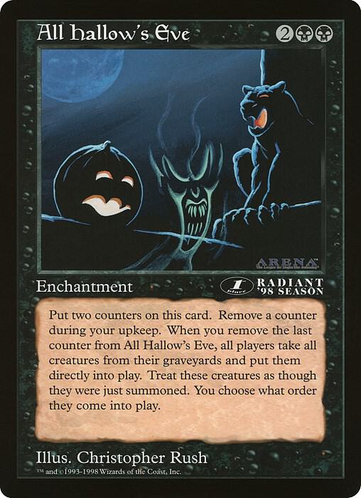 All Hallow's Eve 1st Place Arena League  (Oversize Cards)  | Good Games Modbury
