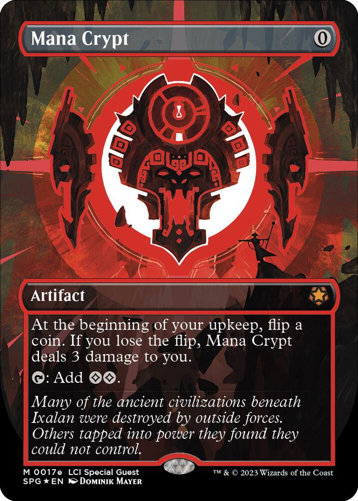 Mana Crypt (Red) 17e/0 (Special Guests)  - Borderless Neon Ink Foil | Good Games Modbury