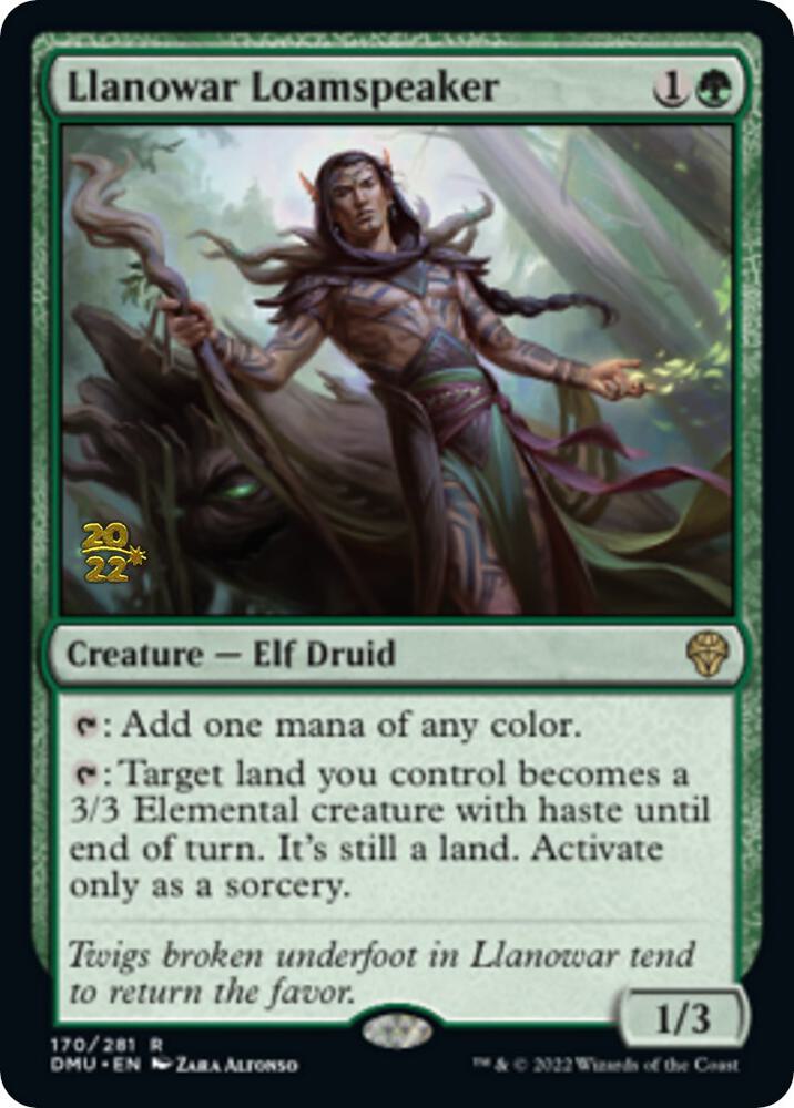 Llanowar Loamspeaker 170s/161 (Prerelease Cards)  - Foil | Good Games Modbury