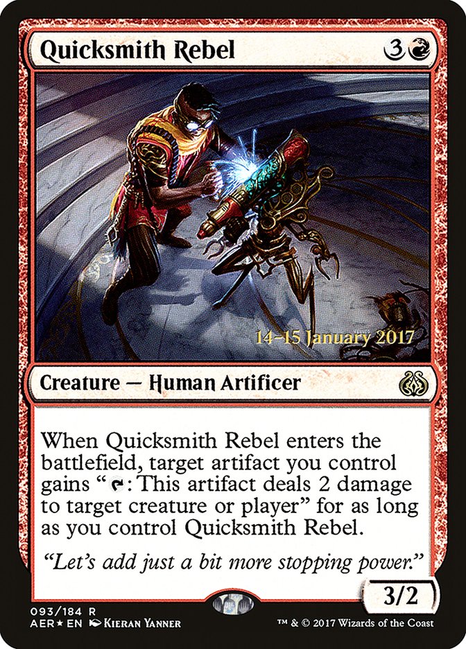 Quicksmith Rebel [Aether Revolt Prerelease Promos] | Good Games Modbury
