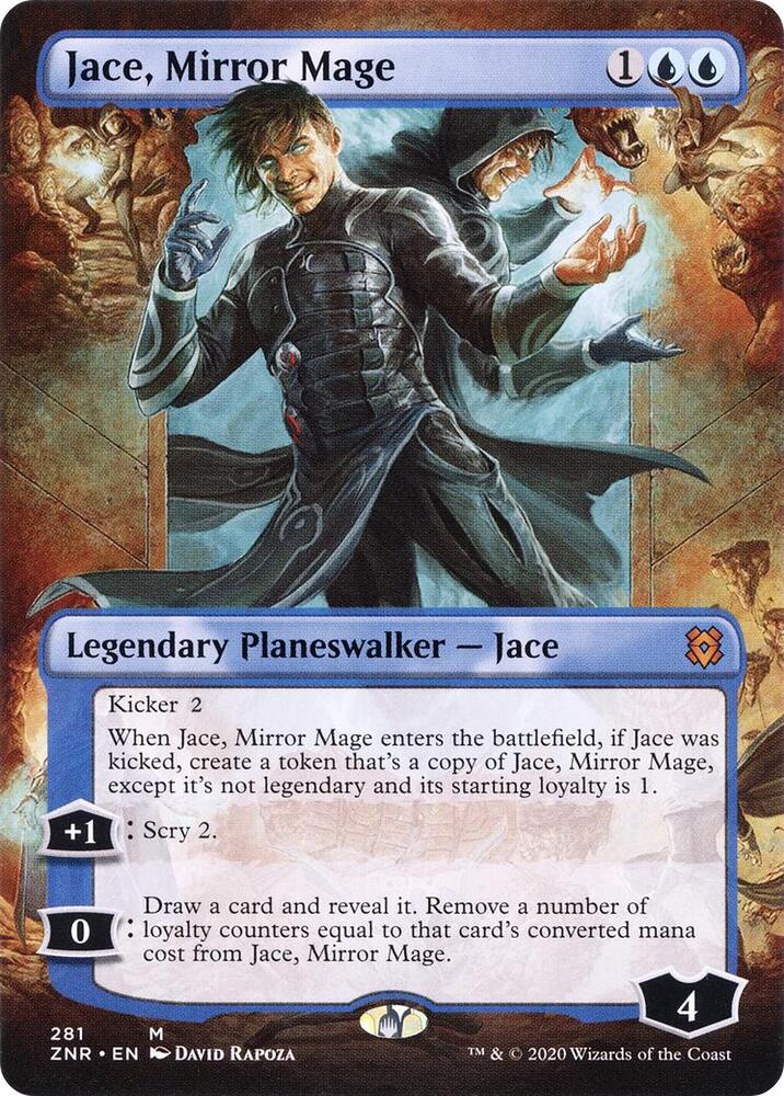 Jace, Mirror Mage 281/280 (Zendikar Rising)  - Borderless | Good Games Modbury
