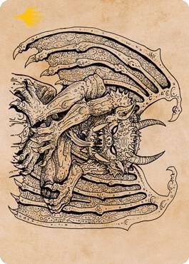 Cloister Gargoyle Showcase Art Card Gold Stamped 65 (Art Series: Adventures in the Forgotten Realms)  | Good Games Modbury