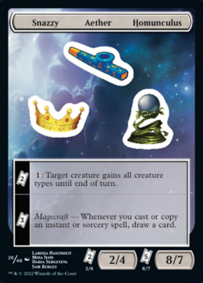 Snazzy Aether Homunculus [Unfinity Stickers] | Good Games Modbury