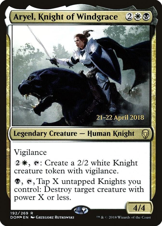 Aryel, Knight of Windgrace 192s/118 (Prerelease Cards)  - PreRelease Foil | Good Games Modbury