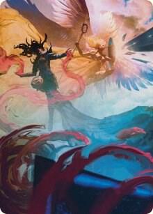 Drana and Linvala Art Card 58 (Art Series: March of the Machine)  | Good Games Modbury