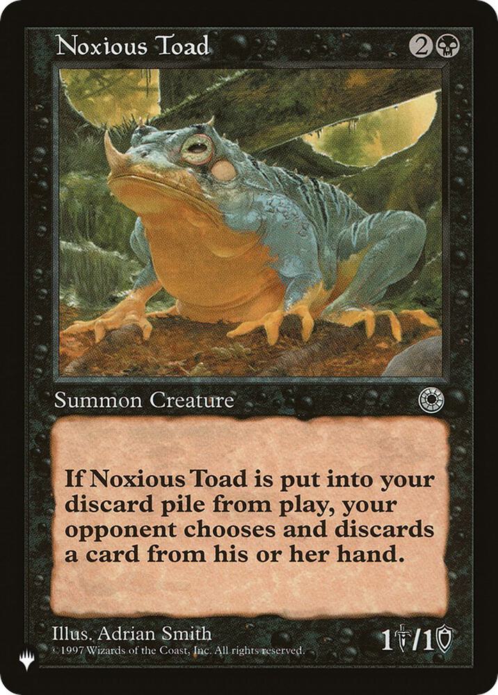 Noxious Toad POR-104/5075 (The List Reprints)  | Good Games Modbury