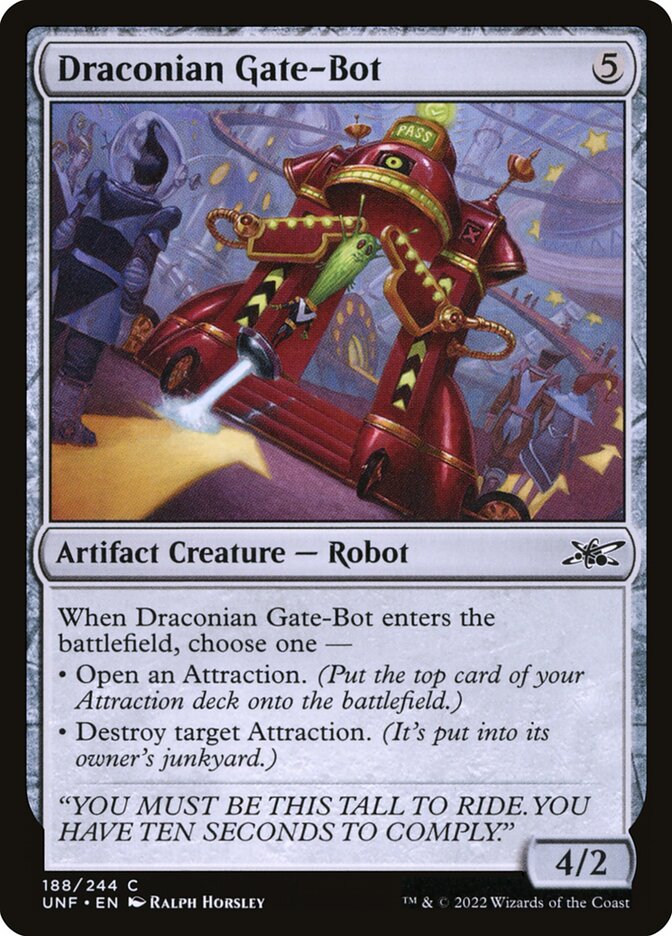 Draconian Gate-Bot 188/244 (Unfinity)  - Foil | Good Games Modbury