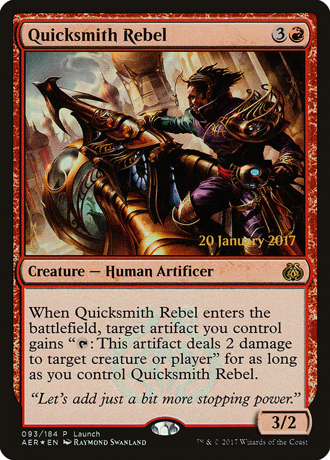 Quicksmith Rebel (Launch) [Aether Revolt Promos] | Good Games Modbury