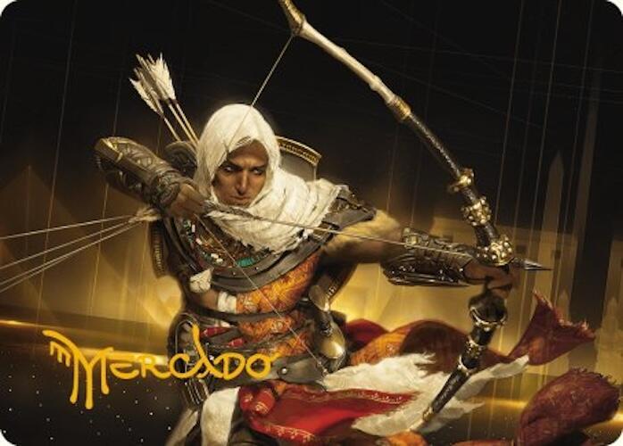 Bayek of Siwa Art Card Gold Stamped Signature 16 (Art Series: Universes Beyond: Assassin's Creed)  | Good Games Modbury