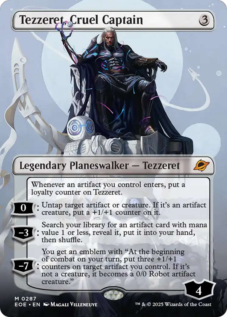 Tezzeret, Cruel Captain (Borderless) [Edge of Eternities] | Good Games Modbury