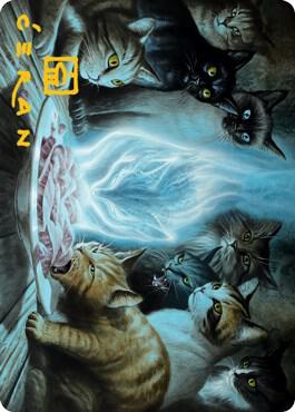 Cant Stay Away Art Card Gold Stamped Signature 56 (Art Series: Innistrad: Midnight Hunt)  | Good Games Modbury