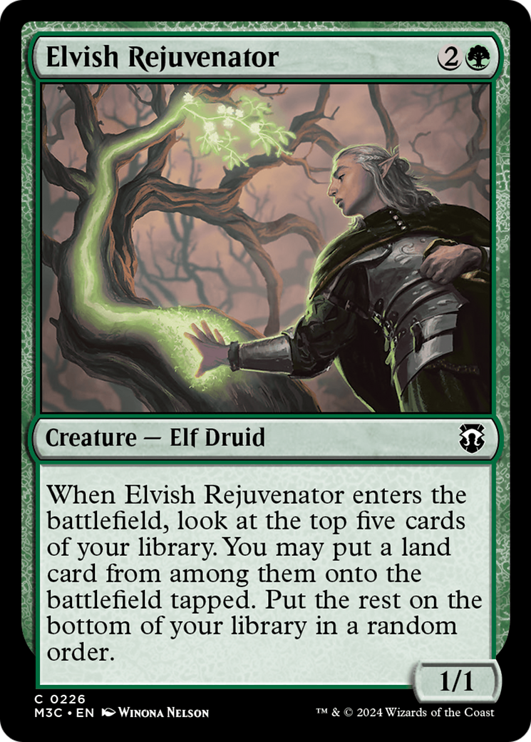 Elvish Rejuvenator (Ripple Foil) [Modern Horizons 3 Commander] | Good Games Modbury