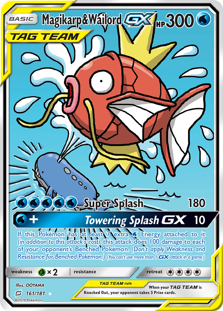 Magikarp & Wailord GX (161/181) [Sun & Moon: Team Up] | Good Games Modbury