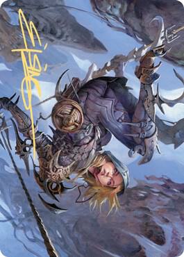 Blackbloom Rogue Art Card Gold Stamped Signature 53 (Art Series: Zendikar Rising)  | Good Games Modbury
