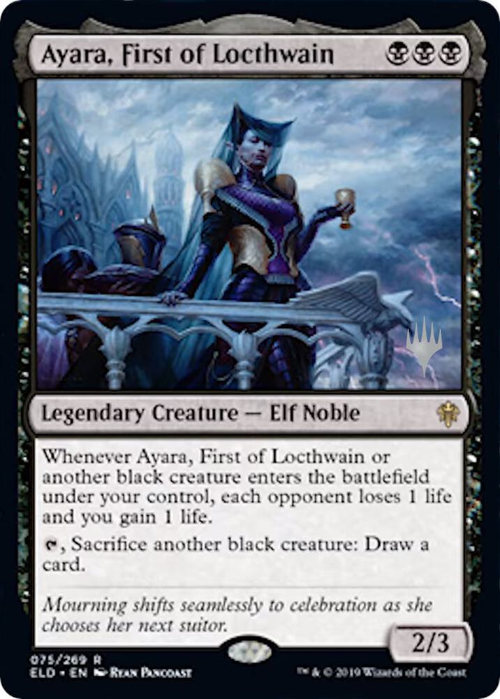 Ayara First of Locthwain 75 (Promo Pack: Throne of Eldraine)  | Good Games Modbury