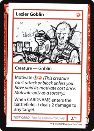 Lazier Goblin (2021 Edition) [Mystery Booster Playtest Cards] | Good Games Modbury