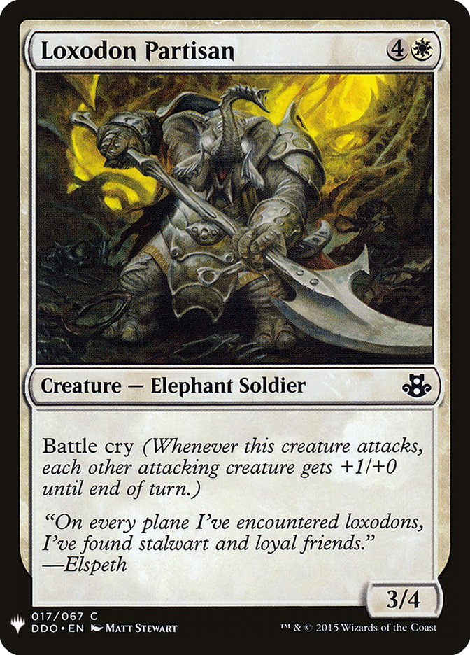 Loxodon Partisan [Mystery Booster] | Good Games Modbury