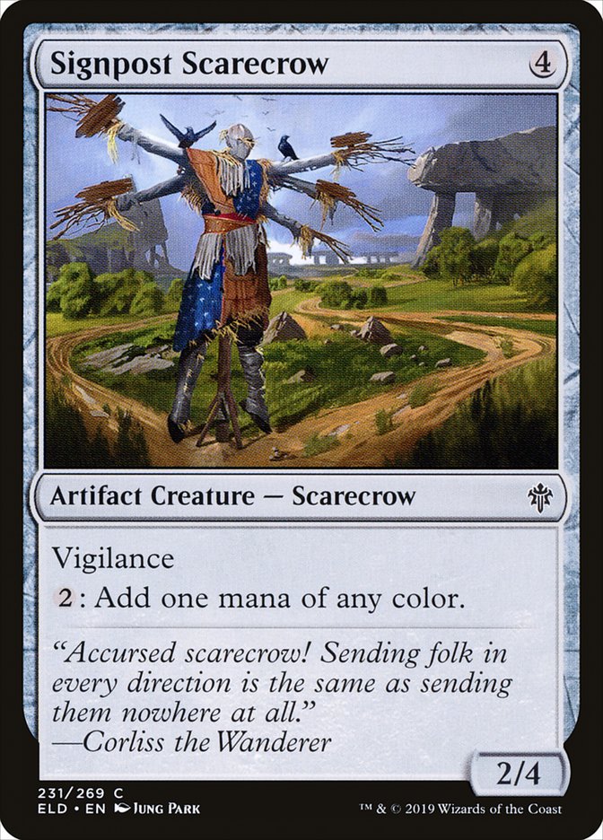 Signpost Scarecrow [Throne of Eldraine] | Good Games Modbury