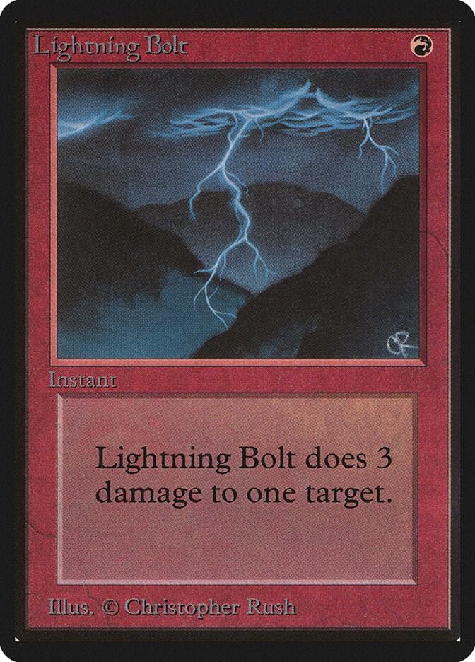 Lightning Bolt 162/302 (Beta Edition)  | Good Games Modbury