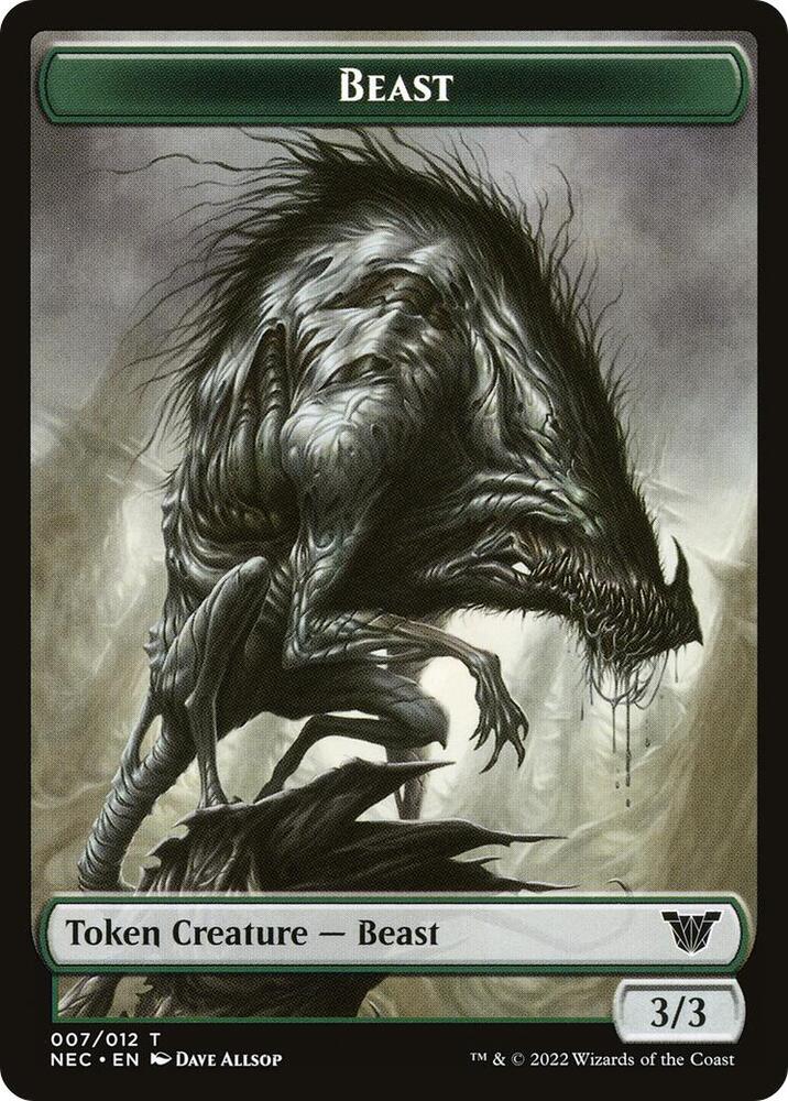 Beast Treasure Double Sided Token 7 // 17 (Commander: Kamigawa: Neon Dynasty)  | Good Games Modbury