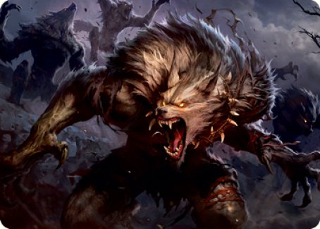 Village Reavers Art Card [Innistrad: Midnight Hunt Art Series] | Good Games Modbury