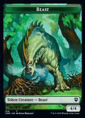 Beast (19) // Elephant Double-Sided Token [Commander Legends Tokens] | Good Games Modbury