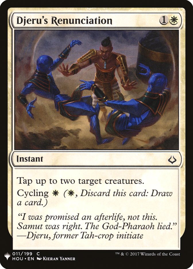 Djeru's Renunciation [Mystery Booster] | Good Games Modbury