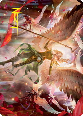 Sigarda's Summons Art Card (Gold-Stamped Signature) [Innistrad: Crimson Vow Art Series] | Good Games Modbury