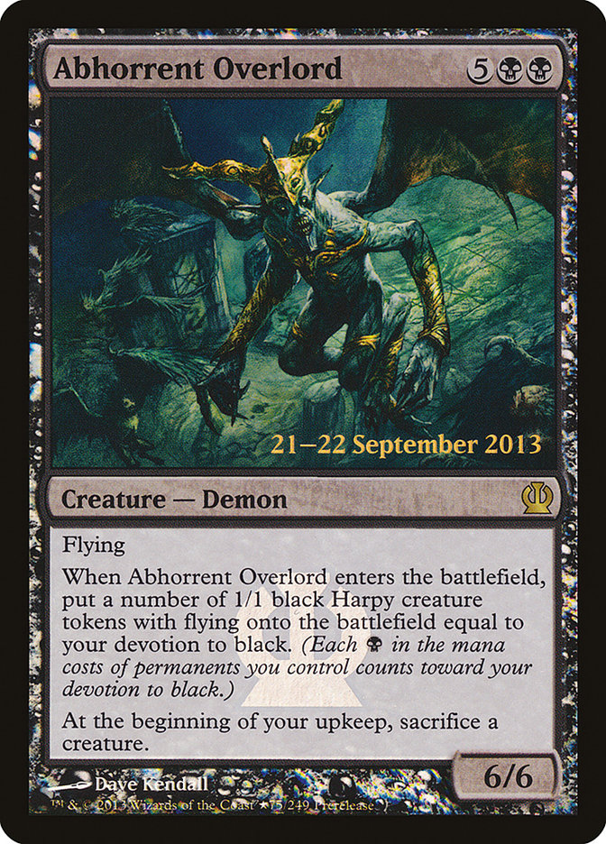 Abhorrent Overlord [Theros Prerelease Promos] | Good Games Modbury