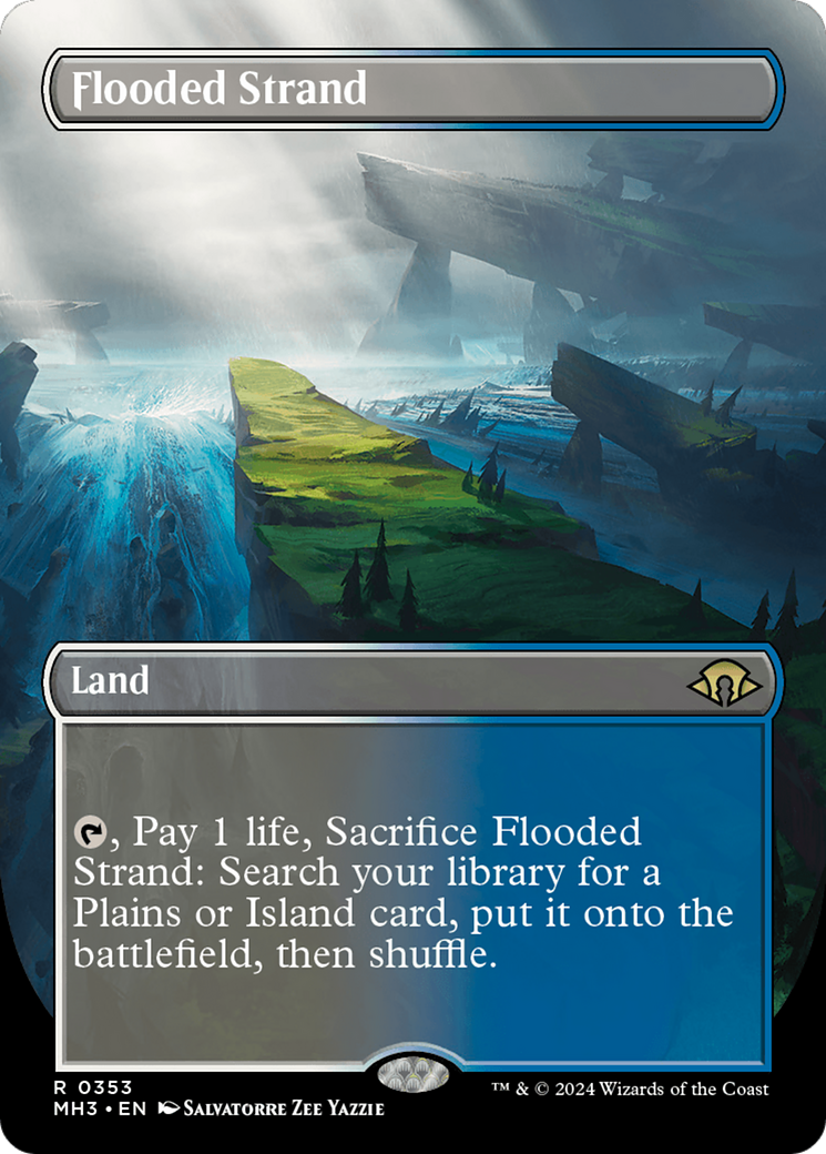 Flooded Strand (Borderless) [Modern Horizons 3] | Good Games Modbury