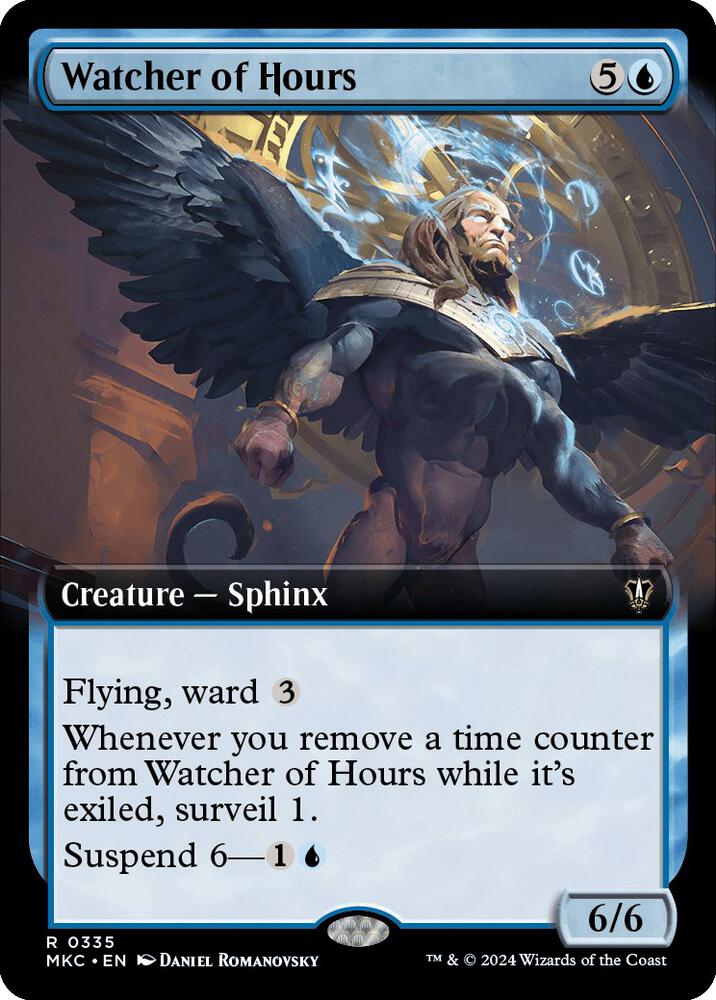 Watcher of Hours 335/311 (Commander: Murders at Karlov Manor)  - Extended Art | Good Games Modbury