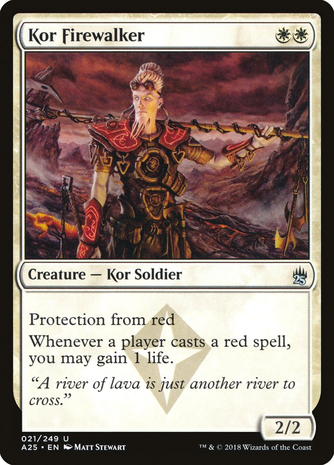 Kor Firewalker 21/249 (Masters 25)  - Foil | Good Games Modbury