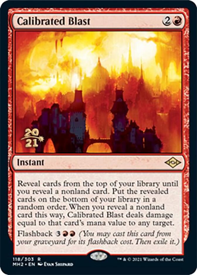 Calibrated Blast [Modern Horizons 2 Prerelease Promos] | Good Games Modbury