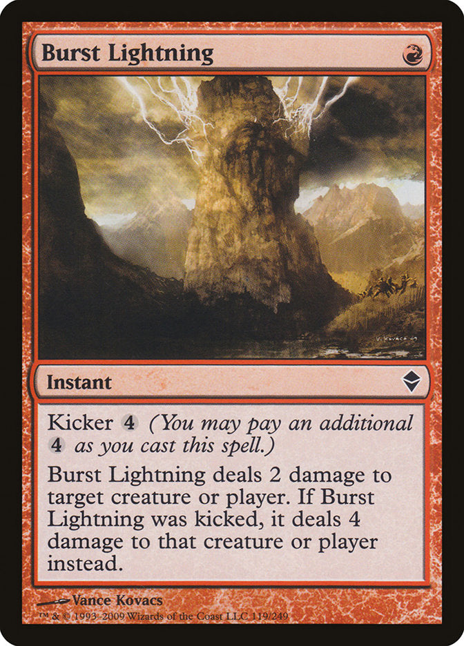Burst Lightning [Zendikar] | Good Games Modbury