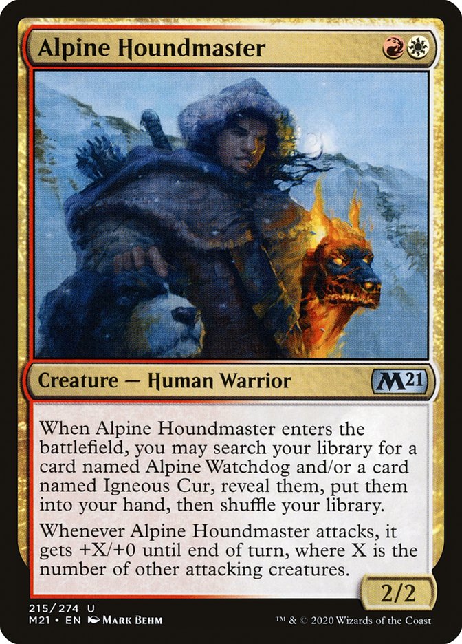 Alpine Houndmaster [Core Set 2021] | Good Games Modbury